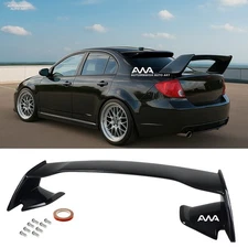 Fit 05-10 Cobalt 4DR Sedan Sport Style Unpainted ABS Rear Trunk Wing Spoiler