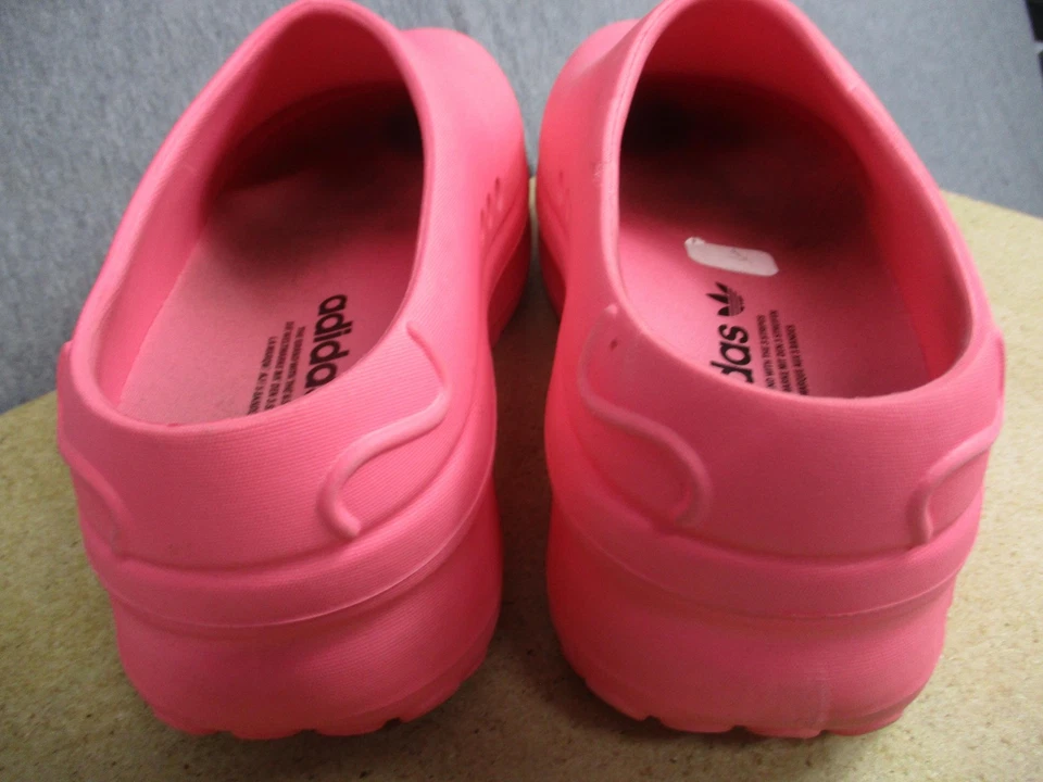 Adidas Zapatos Mujer Talla 8 Trifolio Goma Zuecos Sin Cordones Plataforma Confort Mula Foto 3 de 4