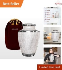 Extra Large Aluminum Cremation Urn for Human Ashes 330 lbs Memorial for Men ...