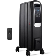 Oil Filled Radiator Heater, Portable Electric Space Heater for Indoor Use, Qu...