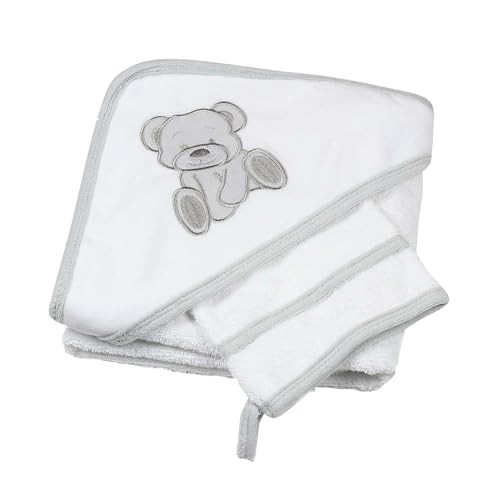 Cape de bain bébé anti froid Kinousses en velours doux hypoallergénique