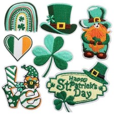 St Patricks Day Patches St Patricks Day Iron On Patches Shamrock Iron On