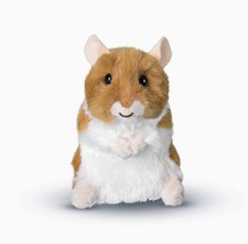 Hamster Kuscheltier klein Brushy Pl&uuml;sch Goldhamster Pl&uuml;schtier Stofftier 13 cm