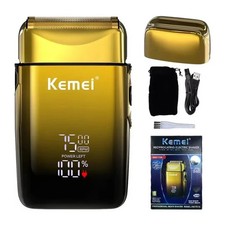 KEMEI Electric Shaver Razor Foil LCD Beard Trimmer Cordless Rechargeable KM-TX10