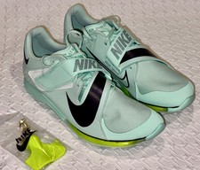 NIKE Air Zoom LJ Elite Long Jump Track Field Shoes Mint Green Volt Mens 10 11.5