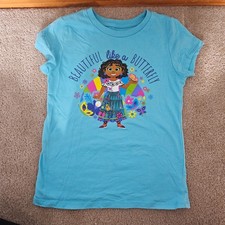 Disney Encanto TShirt Mirabel Size M 8 Graphic Short Sleeve Butterfly- YOUTH MED