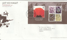 Wielka Brytania paragon 2007 FDC Lest We Forget Passchendaele Royal Mail