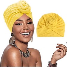 African Women Turban Caps Pre-Tied Twisted Turbans