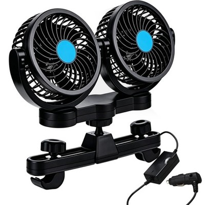 2 Kopf Autoventilator PKW Auto 12 Volt Ventilator Lüfter für SUV, Van