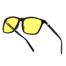 Night Driving Glasses for Men Women - Yellow Lens HD Nighttime Glasses Anti G...