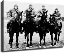 Four Horsemen of Notre Dame Soccer Canvas Art Poster Canvas Print Wall Art 