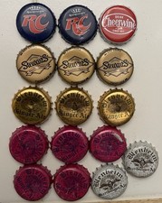16 pc vintage Rc royal crown cola Blenheim Cheerwine Stewart’s bottle caps lot