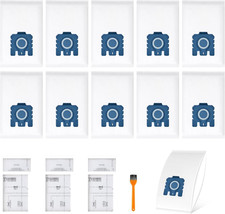 10 Pack Dust Bags GN Replacement Compatible with Miele Hoover GN Vacuum Cleaner