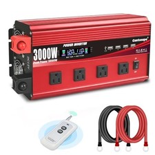 3000W Power Inverter 12V DC to 120V AC with LCD Display