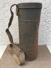 Ancien boîte de masque à gaz / 1939 / Armée / WW2 / Militaria
