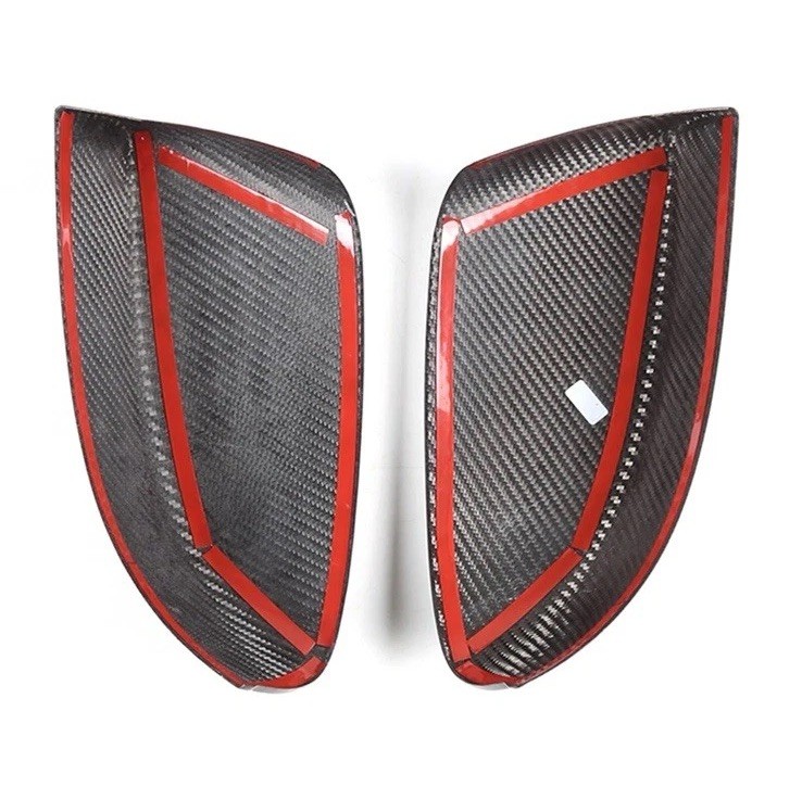 Carbon Fiber Side Mirror Cover Trim For Maserati Ghibli Quattroporte 17+