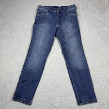Kuhl Denim Tapered Mens 35x32 (32x29.5) Blue Med Wash Stretch Performance Jeans