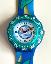 Swatch Scuba 200 PACIFIC BEACH SDN 110 1994 NUOVO IMBALLO ORIGINALE Delfino