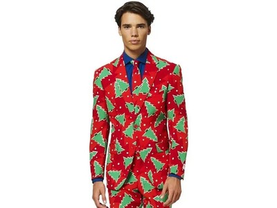 Opposuits Men's Fine Pine Christmas Suit (OSUI-0090-EU) New