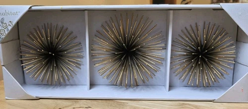 3 piezas Metal Erizo de Mar Starburst 3D Decoración de Pared Retro Diseño Moderno Dorado Atómico - Imagen 2 de 7