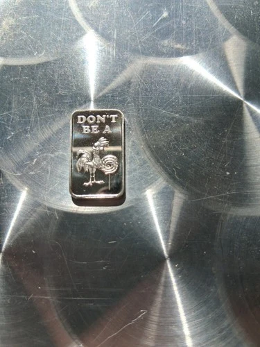 1/10 Oz Silver Bar By Black Hand Bullion