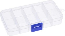 10 Grid Clear Plastic Organizer Box Bead Jewelry Craft Small Parts Storage Case