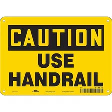 Condor 469R37 Safety Sign, 7 In Height, 10 In Width, Aluminum, Vertical