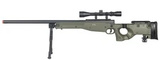 Uk Arms Airsoft L96 Bolt Action Scope Rifle W/ Fold Stock - Od Green Airsoft Gun