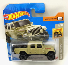 6982 HOT WHEELS CARTE EU / BAJA BLAZERS 2020 /#157/250 '20 JEEP GLADIATOR CREME
