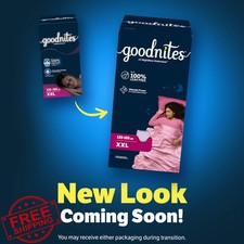 Goodnites Girls Nighttime Underwear XXL 54ct