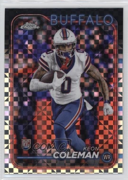 2024 Topps Chrome X-Fractor Keon Coleman #209 Rookie RC