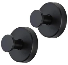 Suction Cup Wreath Hanger，Suction Cup Hooks Hanging 15 Lbs，Waterproof 2 Black