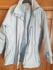 Womens Regatta Waterproof Hooded Jacket Size L Baby Blue Very Light Use To Car  
