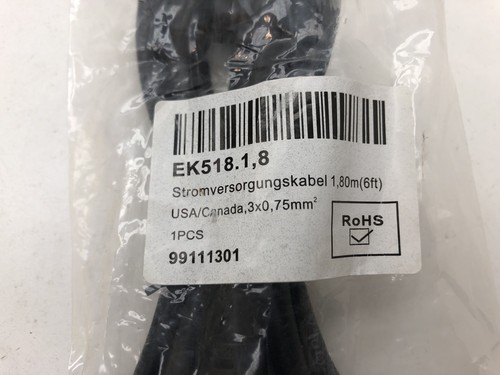 (QTY.2) ROHS EK518.1,8 POWER SUPPLY CABLE - Picture 3 of 6
