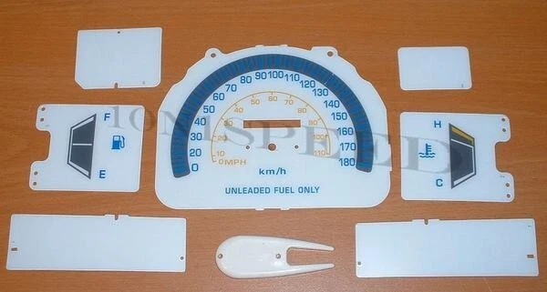 Se adapta a 84-88 Toyota 4Runner KPH kilómetros racimo cara blanca brillo medidores Foto 4 de 4