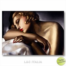 Tamara de Lempicka La dormiente 70x50 Stampa su Tela Soggiorno Camera da Letto