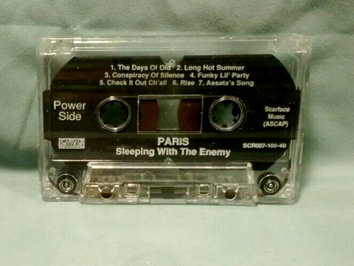 Paris, Sleeping with The Enemy, 1992 Scarface Records, Cassette Tape - Picture 3 of 4