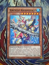 YUGIOH SIRENIDE ABISSMEGALO RARA NERA IN ITALIANO