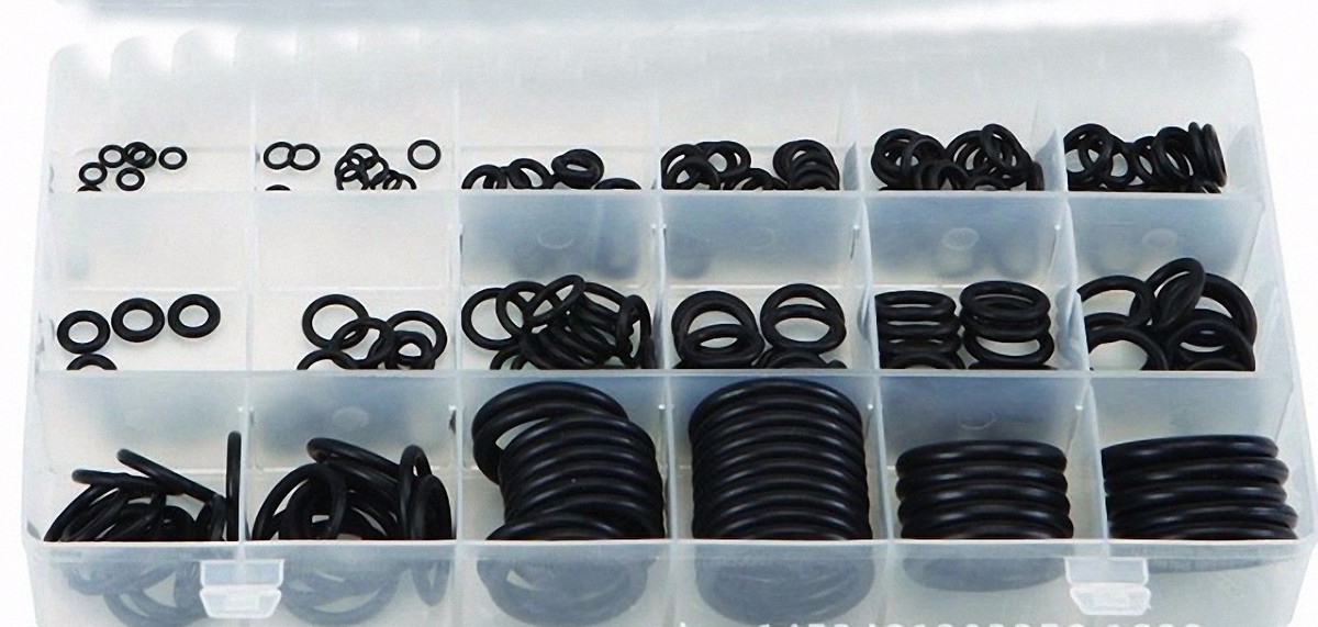 180Pcs 1mm Section OD from 4mm to 21mm Rubber O-Ring