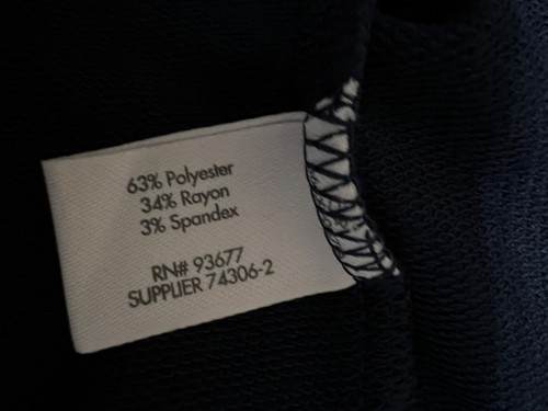Stylus Womens DRESS 2X Navy Blue Miminalist Knit Pockets Designer NEW - Picture 12 of 13