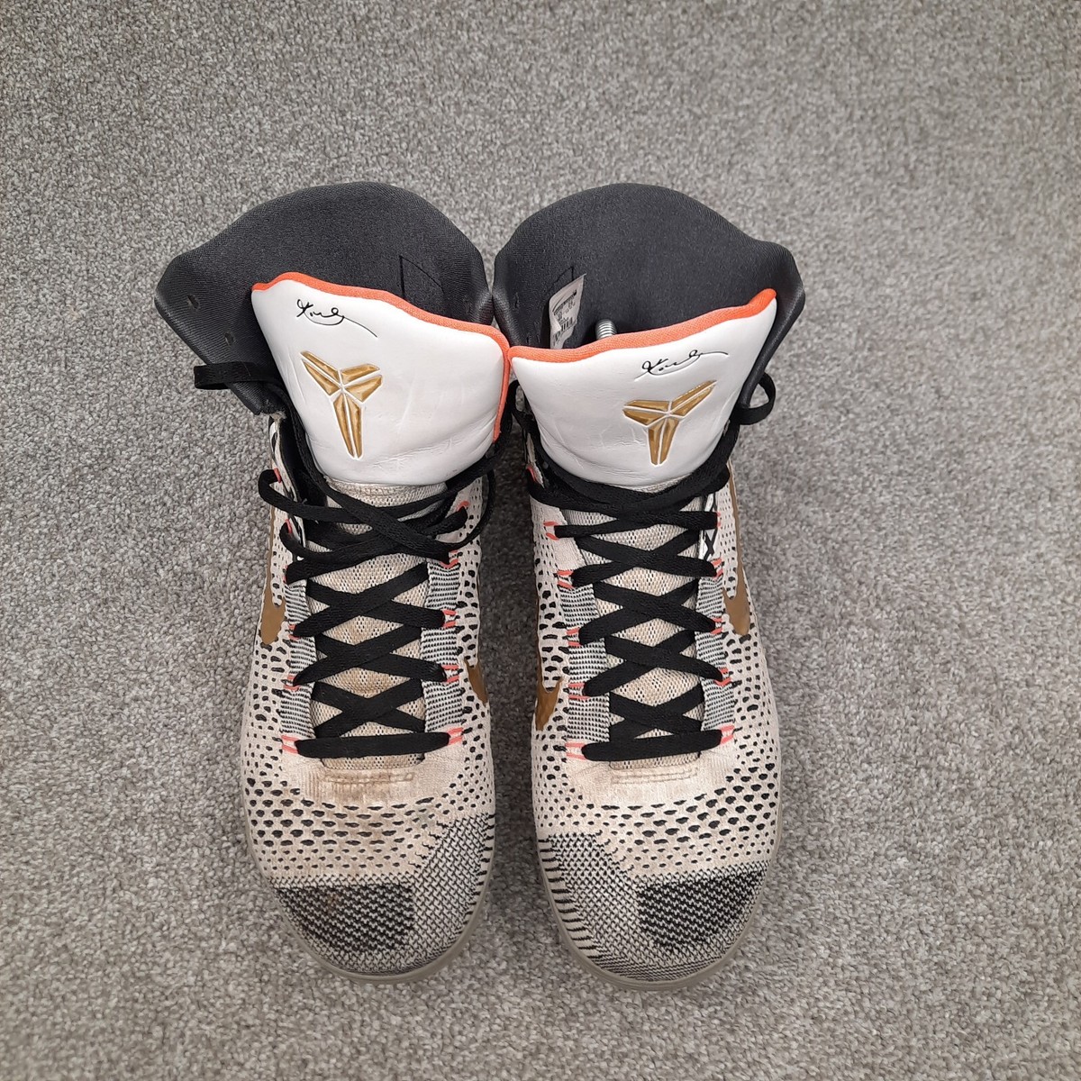 Nike Kobe 9 Elite Fundamentals Mens Size 11 White Gold