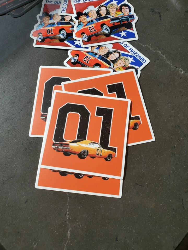 Dukes Of Hazzard STICKERS VARIETY PACK OF FIVE *WORLDWIDE 🌐SHIPPING* - Image 3 of 4