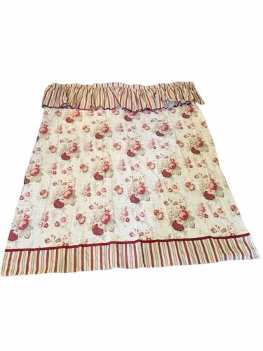 WAVERLY NORFOLK ROSE Vintage Fabric SHOWER CURTAIN Cottage Shabby Chic - 第 1/7 張圖片