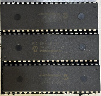 3 Stück PIC18F458;  DIP-40; Microcontroller der Fa. Microchip