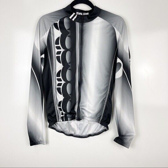 Pearl Izumi Black White Full Graphic Sleeve Up Popular brand Long Cycling Manufacturer OFFicial shop Zip