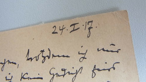 Lyriker Carl Hermann BUSSE (1872-1918): Postkarte BERLIN 1917 (Politik, Wilson) - Bild 3 von 9