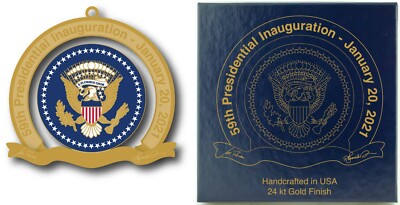 Biden Harris Presidential Inauguration Christmas Ornament Mint NWT Collectble 
