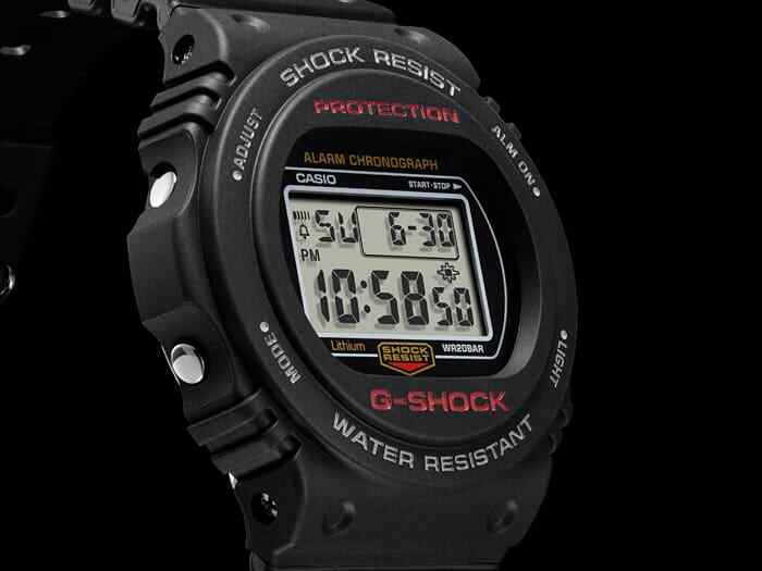 CASIO G-SHOCK DW-5750E-1JFデジタル腕時計 ブラック CASIO G-SHOCK DW-5750E-1JF Digital Quartz Watch Matte Black 45.4mm