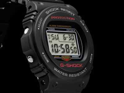 CASIO G-SHOCK DW-5750E-1JF Digital Quartz Watch Matte Black 45.4mm