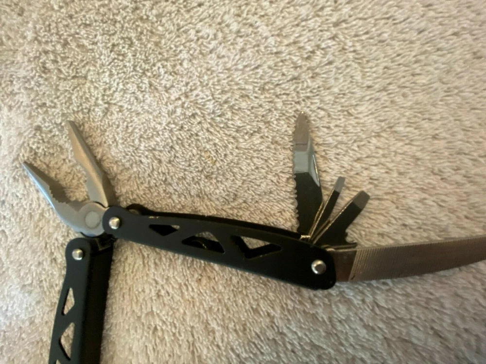 Multi-Tool Multitool Ozark Trail (12-in-1) w/Sheath Camping Hiking NEW OPEN BOX
